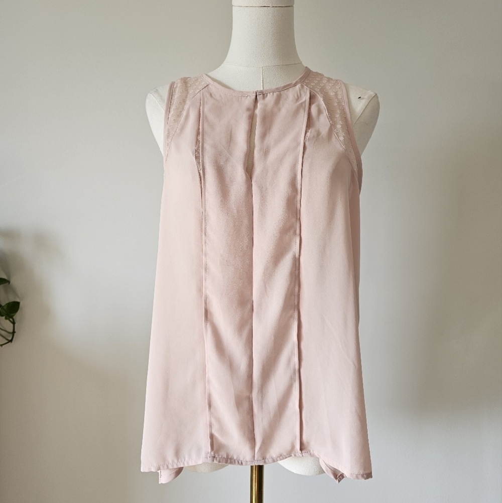 Anthropologie Maeve 6 M Blush Pink Sleeveless Blouse